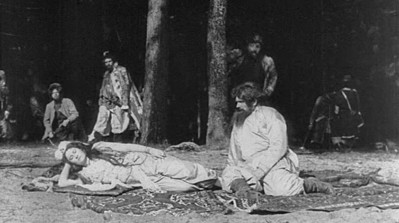 Кадр из фильма «Понизовая вольница», 1908 г.