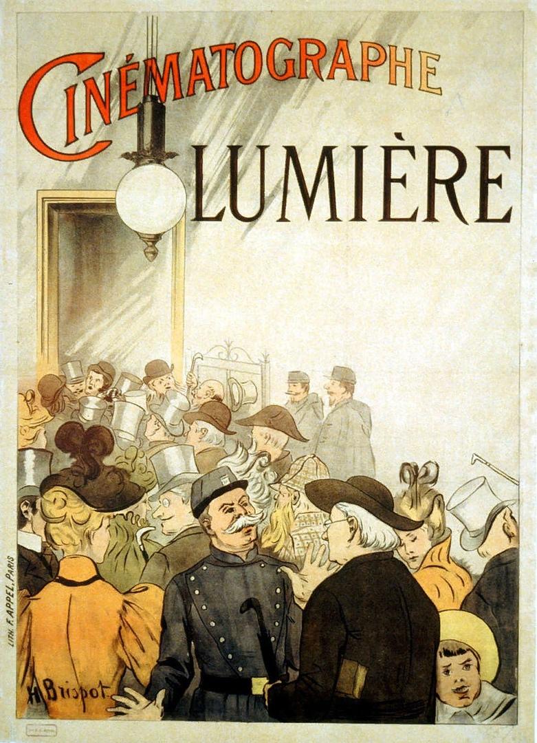 Реклама кинематографа Люмьер. 1895 г.